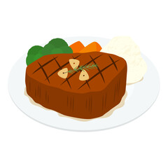 ステーキのイラスト