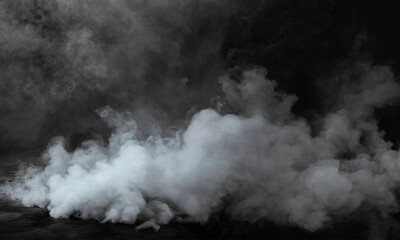 smoke from the chimney., Smoke black ground fog cloud floor mist background