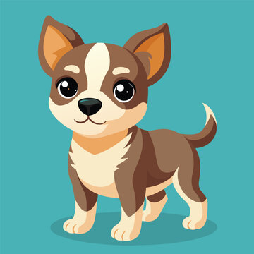 cute puppy vector