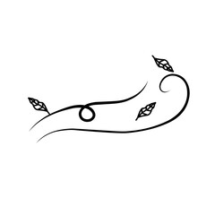 Dry Leaves Blown By The Wind