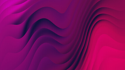 3D Modern Waves Curve Abstract Background