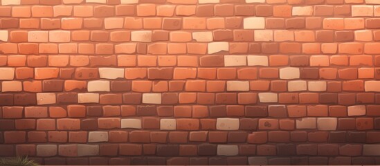 Mockup brick wall background illustration