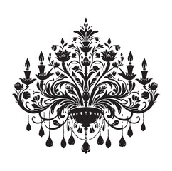 chandelier vector illustration