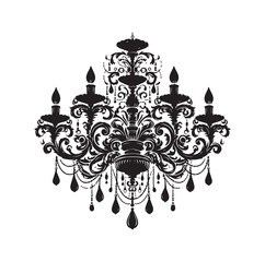 chandelier vector illustration