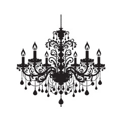 Fototapeta na wymiar chandelier vector illustration