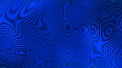 Abstract Background Of Blue Neon Glowing Light Shapes