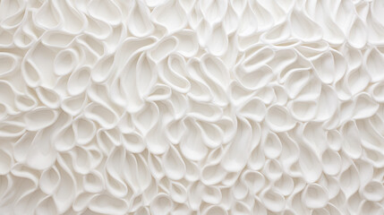 白くて紙粘土のような質感の抽象的な模様の背景