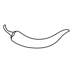 Red hot natural chili pepper pod realistic image  vector illustration. Design for grocery, culinary products, seasoning and spice package, recipe web site decoration, cooking book.