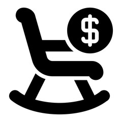 retirement glyph icon