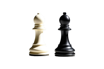Fototapeta na wymiar black and white chess pawn, high key lighting, sharp focus, isolated on a pure white background, shadow casting subtly below the base, stock photography, ultra clear