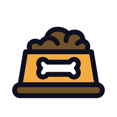 Pet Food Bowl Icon