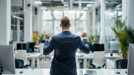 Fototapeta premium Boss acknoledging and appriciating employee
