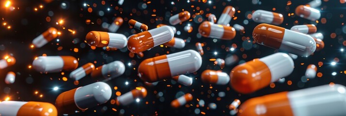 Stpatrick s day banner with irish balloons, clover, gold coins, and confetti on green background