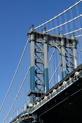 Fototapeta premium New York City Architecture, streets and people in cool cold tones