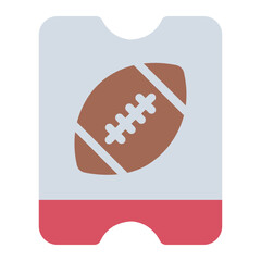 Ticket american football event icon