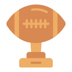 Trophy award american football icon
