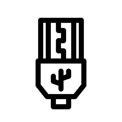USB Type B Icon