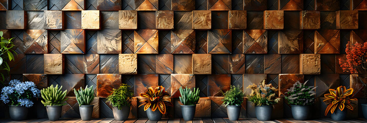  Soft sheen Natural Mosaic Tiles arranged in the,
