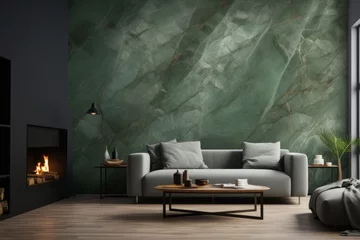 Foto op Canvas Infuse your design with the natural beauty of emerald marble, creating a background that reflects the smooth texture and captivating, Generative AI © Formatikastd