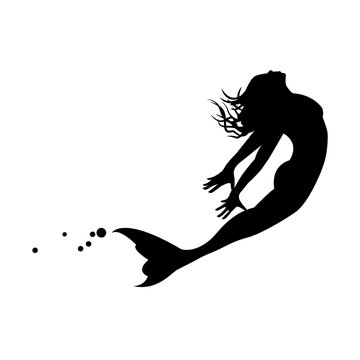 Mermaid silhouette