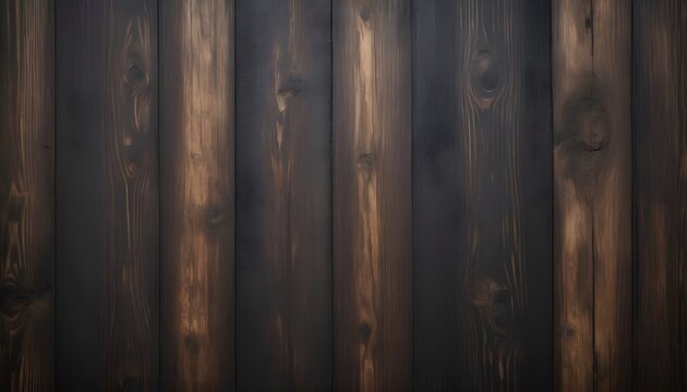 A close up of a wooden wall with a dark background