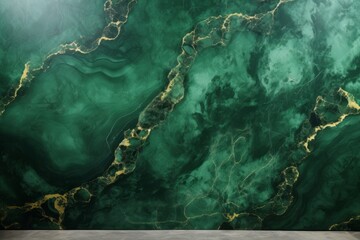 Transport your audience to a world of opulence with an emerald marble background, showcasing the smooth texture and luxurious, Generatve AI - obrazy, fototapety, plakaty