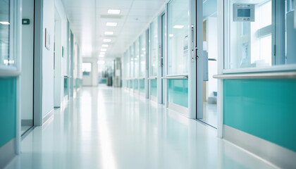 Naklejka na ściany i meble Abstract blurred background hospital