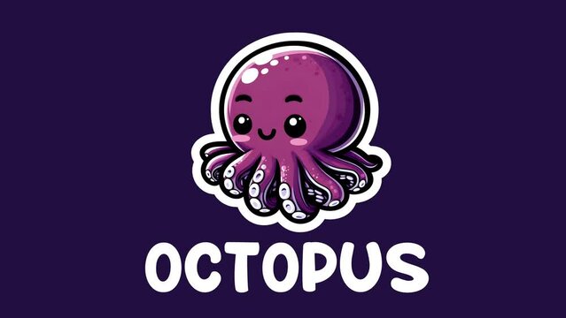 Animal names octopus based on the alphabet "O"