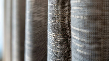 The final image displays a closeup of the smart curtains durable and highquality construction. The materials used are built to withstand frequent use and ensure the longevity