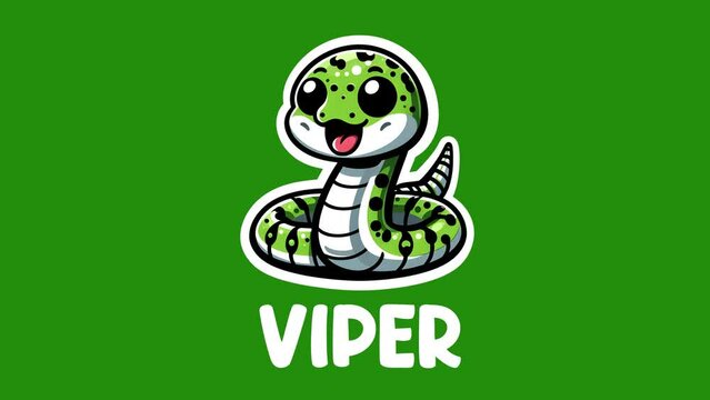Animal names viper based on the alphabet "V"
