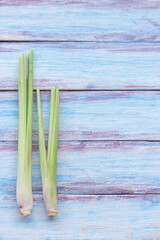 Close up fresh organic lemongrass