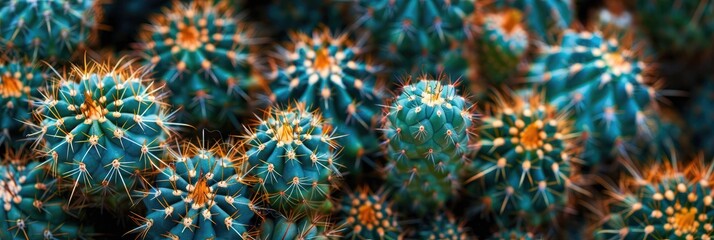 Fototapeta premium cactus background cactus plants closeup Cactus thorns
