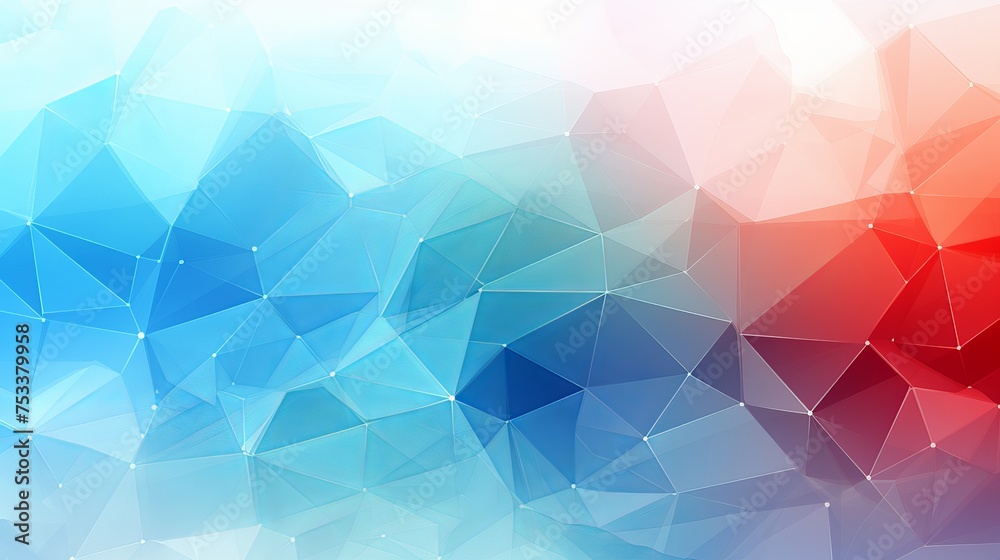 Sticker Abstract bright simple tech vector background illustrates connection structure, featuring polygonal abstract wallpaper and technology shapes in vector format.