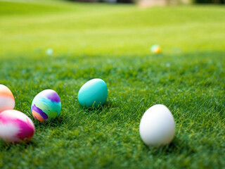 Naklejka premium Eater Egges Background
