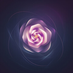A flower with a spiral shaped bloom petals twisting around a central point creating a hypnotic spiral effect documentary cinematic lighting motion blur angle camera