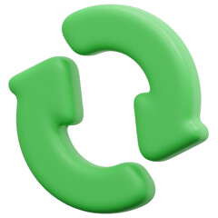 repeat 3d render icon illustration