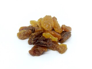 raisins isolated white color