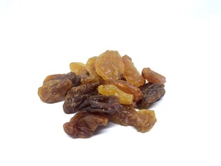 raisins isolated white color