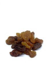 raisins isolated white color