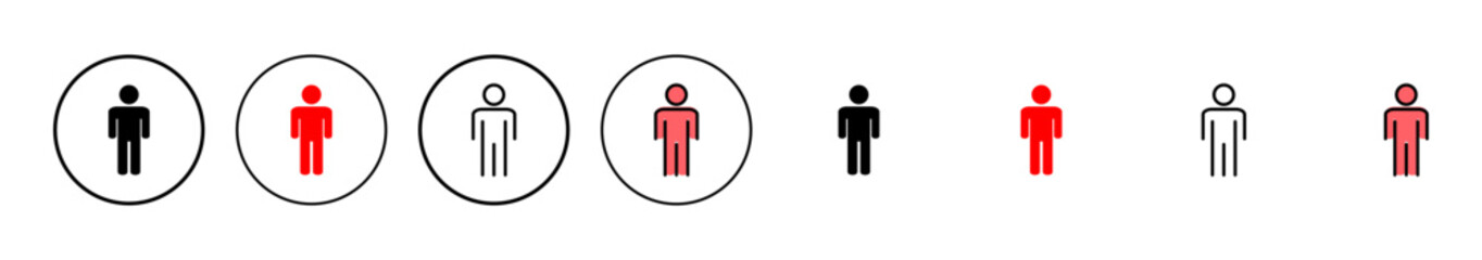 Man icon vector illustration. male sign and symbol. human symbol