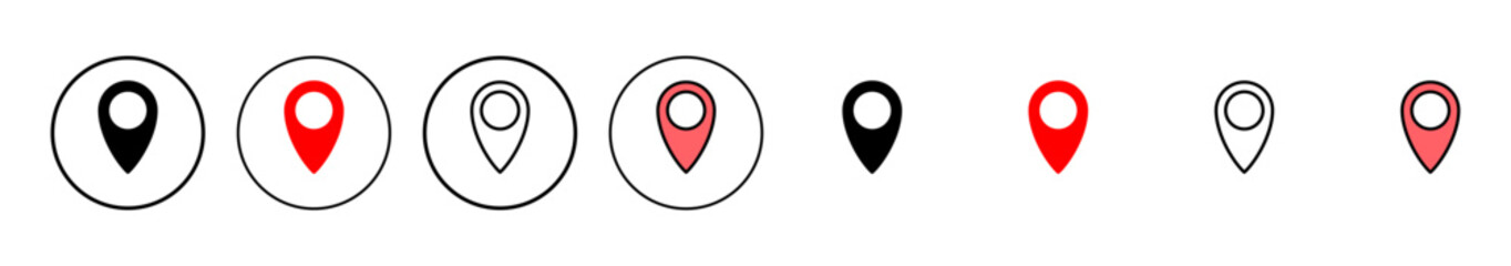 Pin icon vector illustration. Location sign and symbol. destination icon. map pin