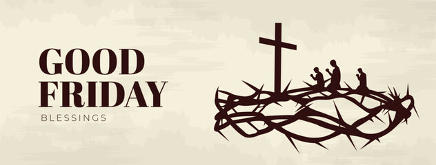 Good Friday Peace of Holy Week Social Media Post, Web Banner, Status, Story