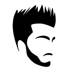 the man hair style vector, perfect for logo, avatar,icon, illustration and or print on tshirt