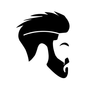 the man hair style vector, perfect for logo, avatar,icon, illustration and or print on tshirt