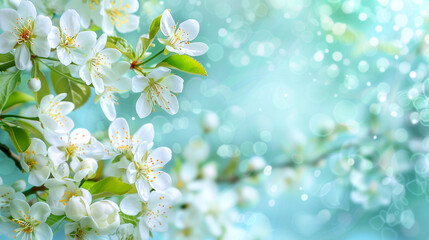 Spring Background with Flowers