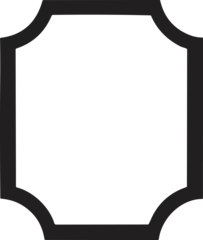 Deurstickers Vintage style logo badge in modern minimal style isolated on background © toonsteb