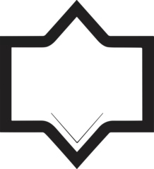 Fotobehang Vintage style logo badge in modern minimal style isolated on background © toonsteb