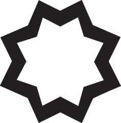 Deurstickers Vintage style logo badge in modern minimal style isolated on background © toonsteb