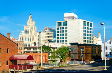 Skyline of Downtown Providence in Rhode Island, United States - 753385754