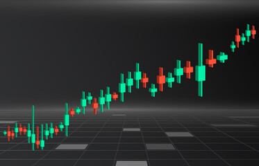 Green Chart Graph Business of Stock Market Investment Trading 